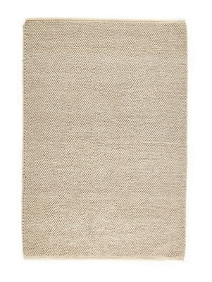 Natural Wool Rug, Anti-Shed Handmade Rug, Easy To Clean Rug, Modern Plain Rug For Bedroom, & Living Room-120Cm X 170Cm - image 1