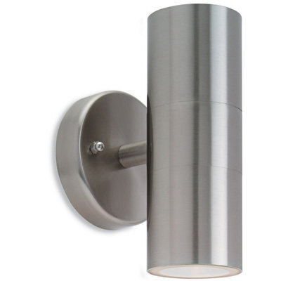 Luminosa Lighting Luminosa Fusion 2 Light Wall Stainless Steel Ip44, Gu10 - image 1