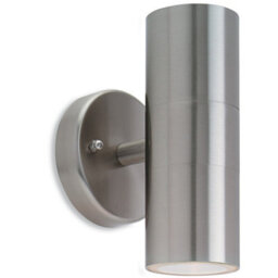Luminosa Lighting Luminosa Fusion 2 Light Wall Stainless Steel Ip44, Gu10 - thumbnail 1