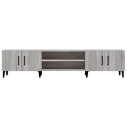 Berkfield Tv Cabinet Grey Sonoma 180X31.5X40 Cm Engineered Wood - thumbnail 6