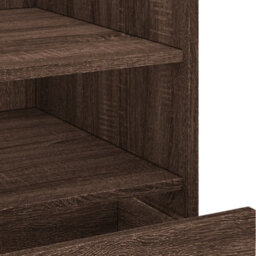Berkfield Bedside Cabinet Brown Oak 45X50X50 Cm Engineered Wood - thumbnail 9