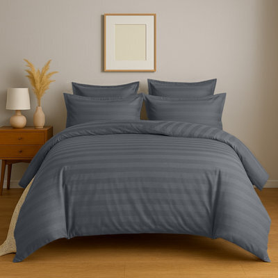 Aspire Homeware Grey Duvet Cover Set, Reversible Modern Bedding Set, King (L)220Cm X (W)230Cm - image 1
