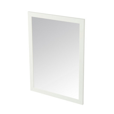 GoodHome Perma White Rectangular Wall-Mounted Bathroom Mirror (H)70Cm (W)50Cm - image 1