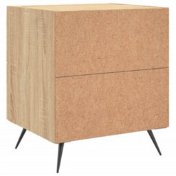 Berkfield Modern Bedside Cabinets 2 Pcs Sonoma Oak 40X35X47.5 Cm Engineered Wood - thumbnail 9
