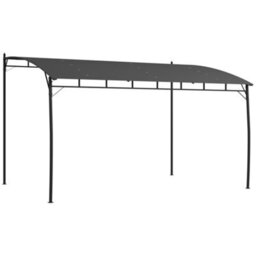 Outsunny 3 X 4M Metal Pergola, Outdoor Gazebo Uv-Resistant, Grey - thumbnail 2