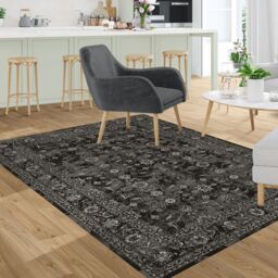 Silk Road Charcoal Nuza Medium Rug, (L)160Cm X (W)120Cm - thumbnail 4