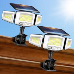 Amorly Clip On Solar Lights Outdoor,231 Led Solar Motion Lights Clip Flood Light With Motion Sensor,security Lights For Outside Garden - thumbnail 1