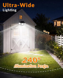 Amorly Clip On Solar Lights Outdoor,231 Led Solar Motion Lights Clip Flood Light With Motion Sensor,security Lights For Outside Garden - thumbnail 2