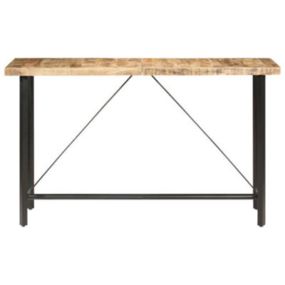 Berkfield Industrial Bar Table 180X70X107 Cm Rough Mango Wood - image 1