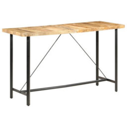 Berkfield Industrial Bar Table 180X70X107 Cm Rough Mango Wood - thumbnail 8