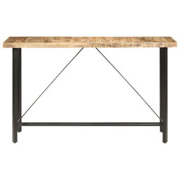 Berkfield Industrial Bar Table 180X70X107 Cm Rough Mango Wood - thumbnail 1