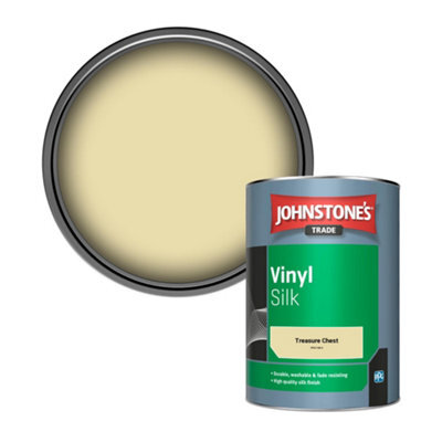 Johnstone's Trade Vinyl Silk Walls & Ceilings Emulsion Paint Treasure Chest (Ppg1108-3) 1L - image 1