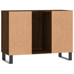 Berkfield Bathroom Cabinet Brown Oak 80X33X60 Cm Engineered Wood - thumbnail 8