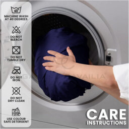 Gc Gaveno Cavailia Plain Dyed Fitted Bedsheet Super King Navy Super Soft & Comfy Non Iron Fitted Sheet - thumbnail 5