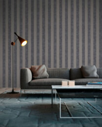 As Creation Bricoflor Dark Grey And Beige Striped Wallpaper In Vintage Look Thick Striped 10.05 X 0.53 M - thumbnail 7