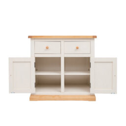 Cabinet Bits Trevi Off White 2 Drawer 2 Door Sideboard Wood Knob - thumbnail 4