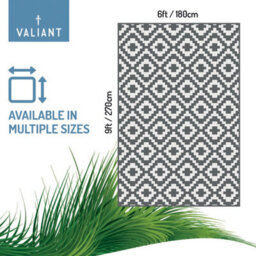 Valiant Outdoor Large Waterproof Rug For Gardens, Patio And Decking 9Ft X 6Ft (270Cm X 180Cm) - thumbnail 4