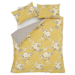 Catherine Lansfield Bedding Canterbury Floral Duvet Cover Set With Pillowcases Ochre - thumbnail 5