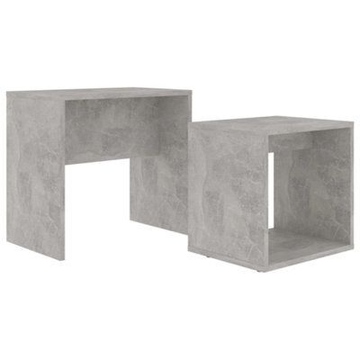 Berkfield Contemporary Coffee Table Set Concrete Grey 48X30X45 Cm Engineered Wood - image 1
