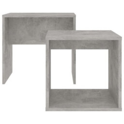 Berkfield Contemporary Coffee Table Set Concrete Grey 48X30X45 Cm Engineered Wood - thumbnail 4