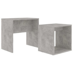 Berkfield Contemporary Coffee Table Set Concrete Grey 48X30X45 Cm Engineered Wood - thumbnail 1