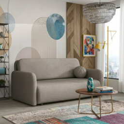 Viva Sun Iv Sofa Bed With Sleeping Function And Storage Compartment Chipboard Metal Legs 170X103X85Cm Brown - thumbnail 1