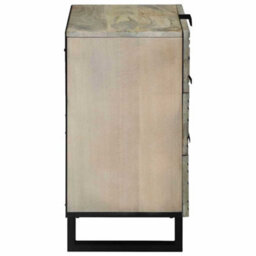 Berkfield Bedside Tables With Drawer White And Black - thumbnail 4