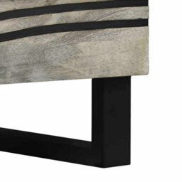 Berkfield Bedside Tables With Drawer White And Black - thumbnail 8