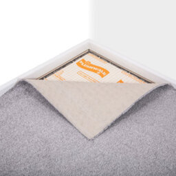 FloorMatch Moonstone Light Grey Saxony Carpet Soft Luxury Pile 8mm Thick - 5M Width - thumbnail 2