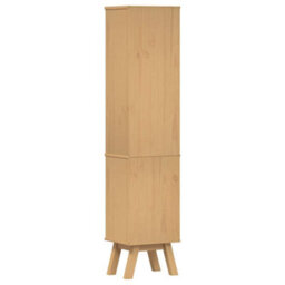 Berkfield Bathroom Cabinet Brown 35X30X159 Cm Solid Pine Wood - thumbnail 8