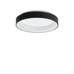 Ideal Lux Ziggy Round 60Cm Integrated Led Semi Flush Light Black, 3000K, Non-Dim - thumbnail 1