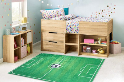 RugsX Bambino 9731 Washing Carpet Pitch, Football For Children Anti-Slip - Green 80X150 Cm - image 1