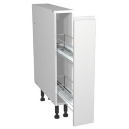 Gower Rapide+ Capri White Pull Out Cabinet - 150mm - Soft Close Drawer - Adjustable Shelves & 16mm Mfc Kitchen Unit Cabinet - thumbnail 2