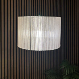 CGC Interiors Cgc Sylvie Silk Pleated Round Drum Lamp Shade - thumbnail 6