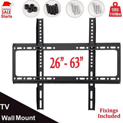 "Maestro craft Tv Wall Bracket Mount Slim For 26 30 32 40 42 50 63"" Inch Flat 3D Lcd Led Uk"