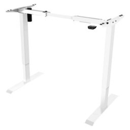 Dellonda Single Motor Adjustable Desk Frame, 70Kg Capacity, White - Dh64 - thumbnail 4