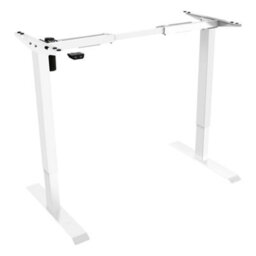 Dellonda Single Motor Adjustable Desk Frame, 70Kg Capacity, White - Dh64 - thumbnail 5