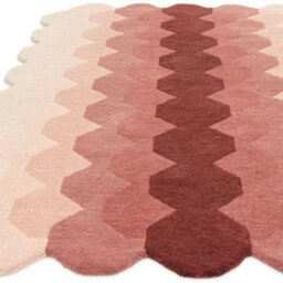 Blue Grey Teal Abstract 12mm Thick Stain-Resistant Rug For Bedroom, & Living Room, Easy To Clean Wool Rug-66Cm X 200Cm - thumbnail 3
