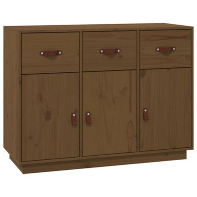 Berkfield Classic Sideboard Honey Brown 100X40X75 Cm Solid Wood Pine - image 1