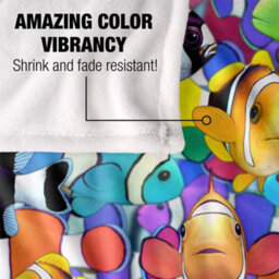 Royce Mcclure Silky Humbugs And Clownfish Supersoft Blanket Multicoloured (152Cm X 127Cm) - thumbnail 4