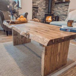 Lina Chunky Live / Waney Edge Coffee Table L100Xw40Xh35Cm - thumbnail 7