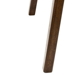 Beliani Set Of 2 Dining Chairs Smiley Wood Brown/ Grey - thumbnail 7