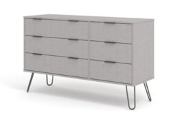 Core Products Augusta Industrial Grey 3+3 Drawer Wide Chest H73.6Cm X W119.3Cm X D39.5Cm - thumbnail 6