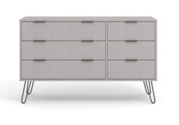 Core Products Augusta Industrial Grey 3+3 Drawer Wide Chest H73.6Cm X W119.3Cm X D39.5Cm - thumbnail 3