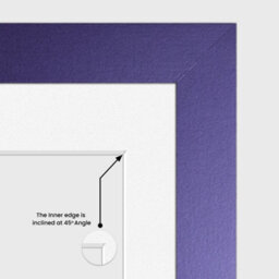 AK Frames 20X16 Purple Sleek Multi Photo Frame With White Mount - Holds 9 Apertures (2X) 7X5, (7X) 6X4 Photos - thumbnail 7