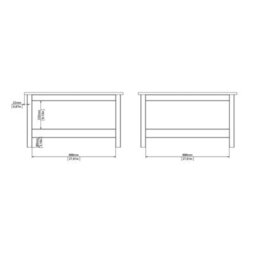 Wyld Haus Wildberry Matt White Wooden Coffee Table With Lower Shelf - thumbnail 9
