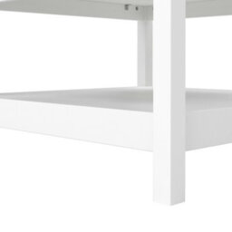 Wyld Haus Wildberry Matt White Wooden Coffee Table With Lower Shelf - thumbnail 7