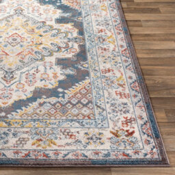 Livabliss Ankara-Vintage Brown Yellow Red Traditional Boho Living Dining Bedroom Rug 200 X 275 Cm Easy Care, Non Shedding - thumbnail 5