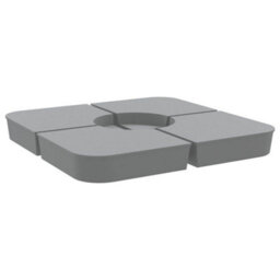 Walplus 4 Piece Parasol Base Set For Cross Stand Parasol 100 Kg Pp - thumbnail 2