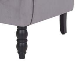 Beliani Retro Armchair Sandset Velvet Grey - thumbnail 8